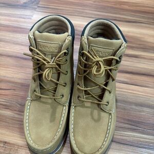 Levi's Men's Wheat Tan Moc Toe Lace-Up Boots